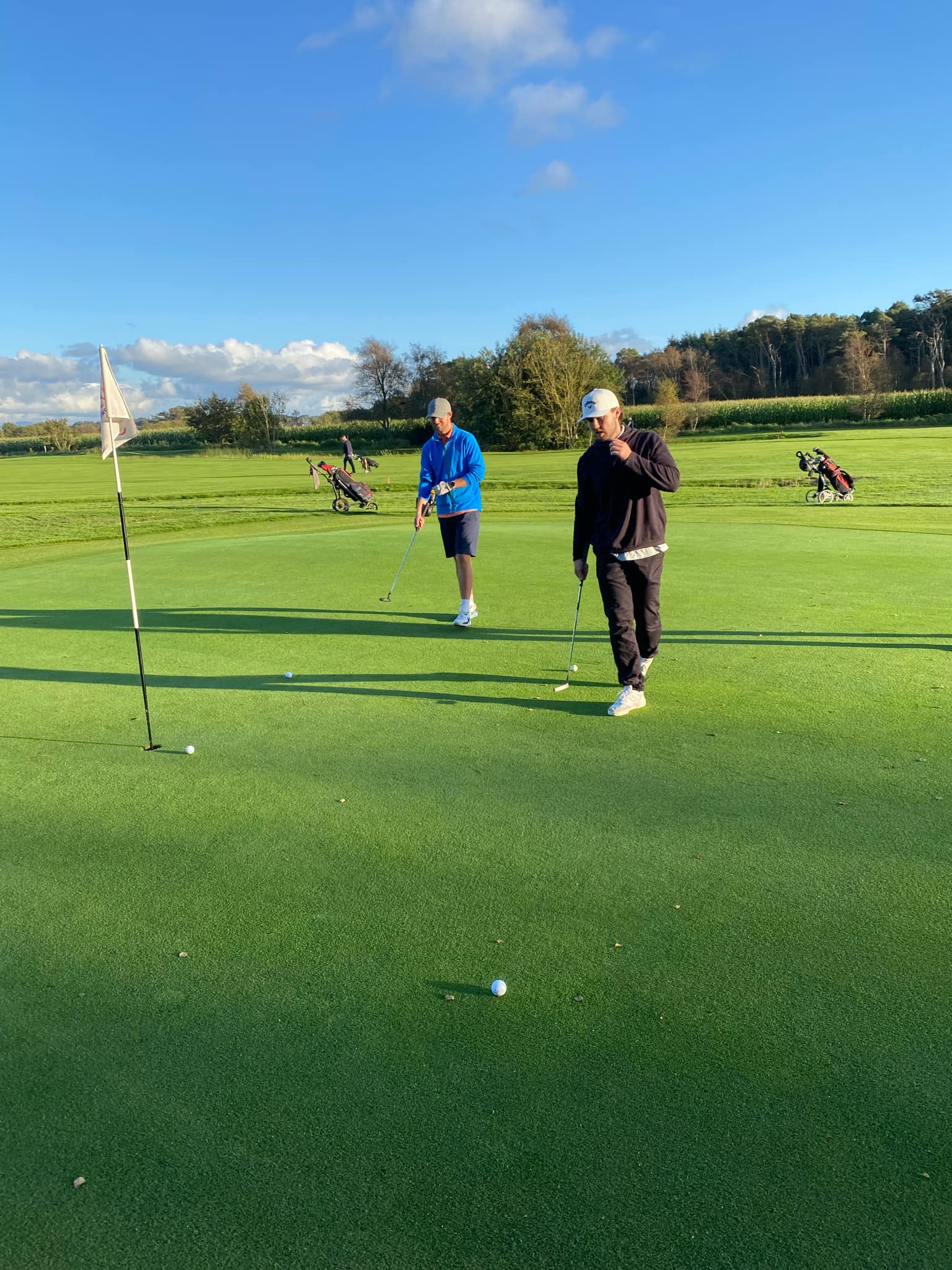 Hot summer golfing